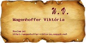 Wagenhoffer Viktória névjegykártya